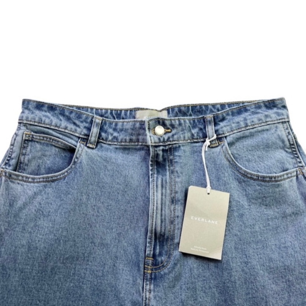 Everlane The Way High Wide Leg Jeans Size 32 NWT Organic Cotton
